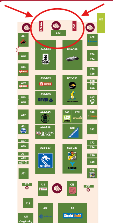 Mappa Play 2026 – Padiglione 20, Stand B83